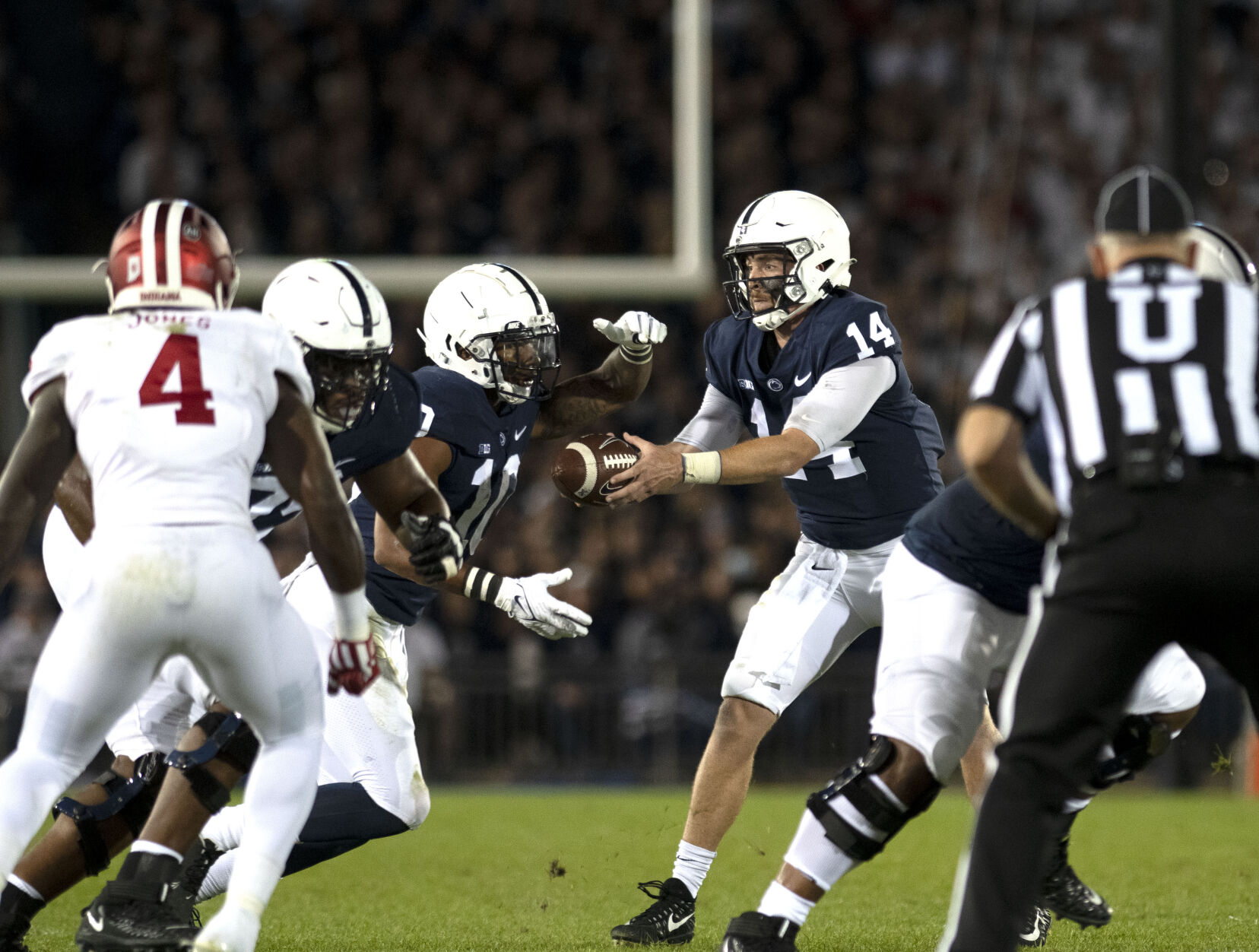 Penn State football vs. Indiana, Clifford (14) & Lovett (10)